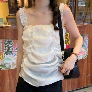 Ruched Camisole Top Almond - One Size