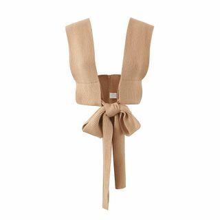 Bow Accent Sweater Vest