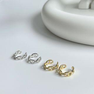 Sterling Silver Eyelet Ear Cuff