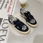 Checkerboard Panel Canvas Sneakers