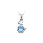 Chinese Zodiac Zodiac Pendant With Blue Austrian Element Crystal And Necklace