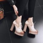 Platform Chunky-heel Oxford Shoes