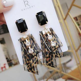 Leopard Drop Earring