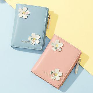 Flower Applique Bifold Wallet