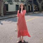 Lace Cutout Loose-fit Dress