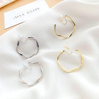 Alloy Half Hoop Earring