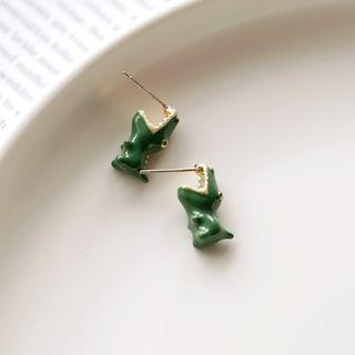 Crocodile Stud Earring 1 Pair - As Shown In Figure - One Size