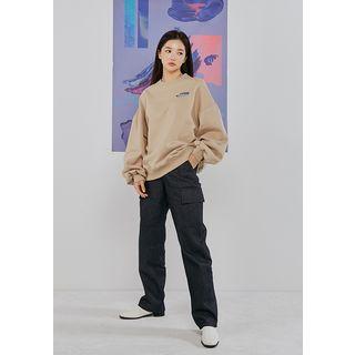 Unwashed Semi-wide Cargo Jeans
