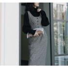 Set: Turtleneck Sweater + Sleeveless Midi Sheath Dress