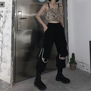 Detachable Straight-cut Pants
