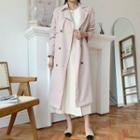 Pastel Trench Coat With Belt