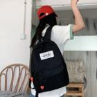Applique Nylon Backpack Black - One Size