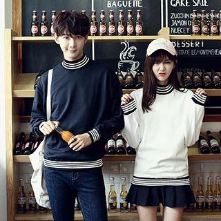 Couple Matching Mock-neck Sweatshirt
