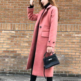 Single-buttoned Long Coat