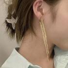Fringe Dangle Earring 1 Pair - Gold - One Size
