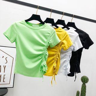Drawstring Plain T-shirt