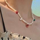 Freshwater Pearl Necklace 1878a - Pearl Necklace - White - One Size