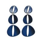 Tiered Geo Statement Earrings One Size