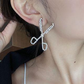 Scissors Rhinestone Earring