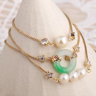 Gemstone / Freshwater Pearl Bracelet (various Designs)
