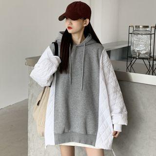 Quilted Panel Hoodie