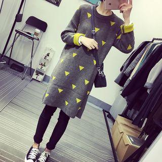 Triangle Pattern Knit Dress
