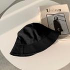 Plain Canvas Bucket Hat Black - One Size