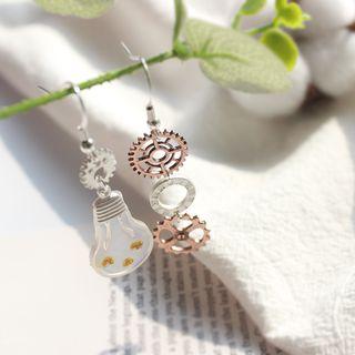 Non-matching Light Bulb Drop Earring 1 Pair - As Shown In Figure - One Size