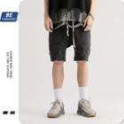 Washed Paneled Shorts