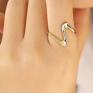 Wavy Open Ring Gold - One Size