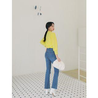 Bishop-sleeve Lettuce-edge Top