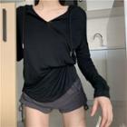 Long-sleeve Hood T-shirt / Shorts