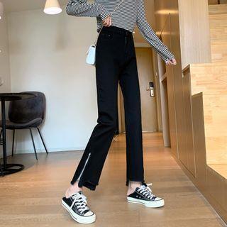 Zip Boot Cut Jeans