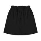 Drawstring A-line Skirt Black - One Size
