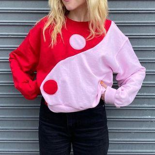 Two-tone Long-sleeve Sweater