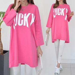 Lucky Boxy-fit Printed T-shirt Dress
