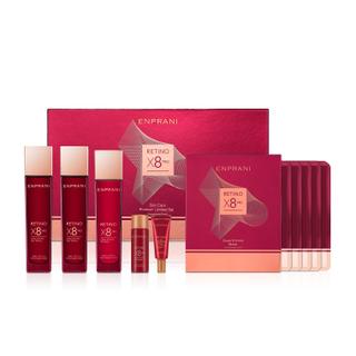 Enprani - Retino Eight X8 Pro Skin Care Premium Limited Set: Deep Wrinkle Skin Softner 150ml + 150ml + 30ml + Emulsion 130ml + 15ml + Mask 25ml X 5pcs 10pcs