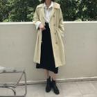 Collared Single-breasted Trench Jacket