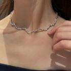 Wavy Necklace Silver - One Size