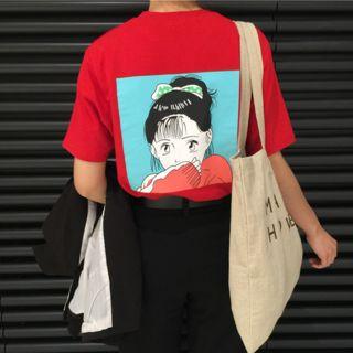 Print Back Short-sleeve T-shirt