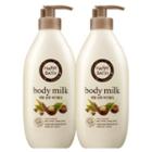 Happy Bath - Set Of 2: Natural Real Mild Body Milk 450ml