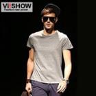 Short-sleeve Rhinestone T-shirt
