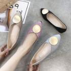 Disc Pointed Toe Flats