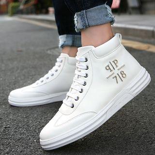 Letter High Top Sneakers