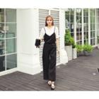 V-neck Drawstring-waist Jumpsuit