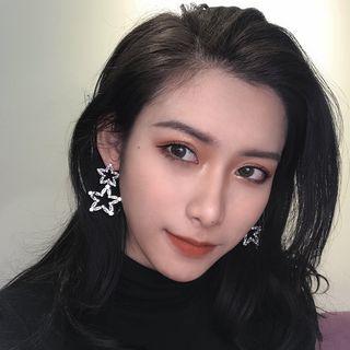 Alloy Star Dangle Earring 1 Pair - Earring - Star - One Size