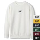 Long-sleeve Lettering Colored T-shirt