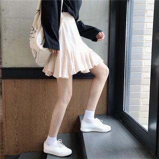 Set: Long-sleeve T-shirt + Mini Skirt
