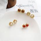 Faux Pearl / Resin Bead Earring