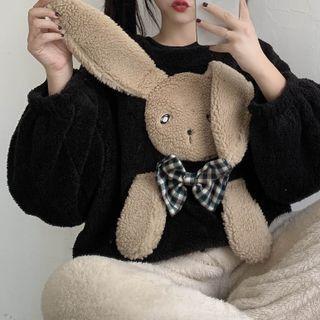 Rabbit Plush Fleece Sweatshirt / Fluffy Pants